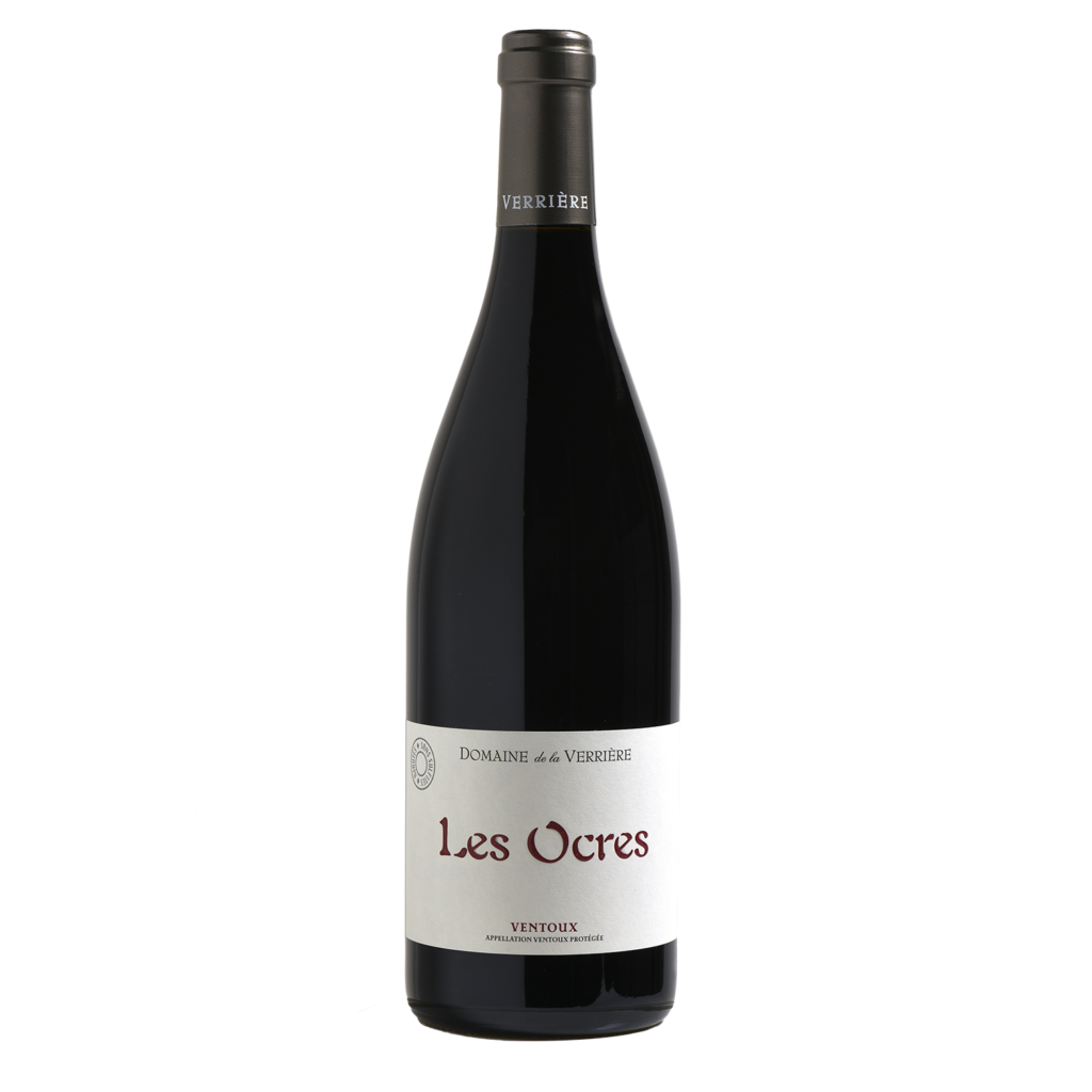 vin rouge les ocres en vente au cafe restaurant l ocrier a roussillon